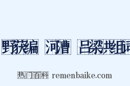 野获编·河漕·吕梁洪组词是什么意思的图片